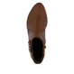 Braune Rieker Damen Stiefeletten Y0797-24 aus Glattleder mit trendiger Schnalle. Schuh von oben.