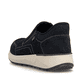 Mocassins Rieker bleus pour homme 11551-14 en cuir suédé. Chaussure vue de dessus.