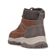 Braune Rieker Herren Schnürstiefel 30241-22 aus Rauleder. Schuh von hinten.