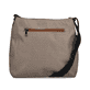 Sac bandoulière Rieker H1005-90 en beige avec fermeture éclair et pendentif en forme de cœur. Verso.
