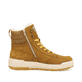 Goldgelb-braune Rieker Herren Schnürstiefel U0071-68 aus Rauleder. Schuh Innenseite.