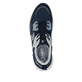 Blaue Rieker Herren Sneaker Low U1305-14 mit Schnürung sowie abgesetztem Logo. Schuh von oben.