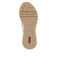 Grüne Rieker Damen Sneaker Low M6651-52 mit einem Gummizug sowie Extraweite H. Schuh Laufsohle.