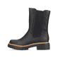 
Nachtschwarze Rieker Damen Chelsea Boots 72683-00 mit einer schockabsorbierenden Sohle. Schuh Außenseite