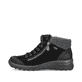 
Graphitschwarze Rieker Damen Schnürschuhe L7132-01 mit Schnürung und Reißverschluss. Schuh Außenseite