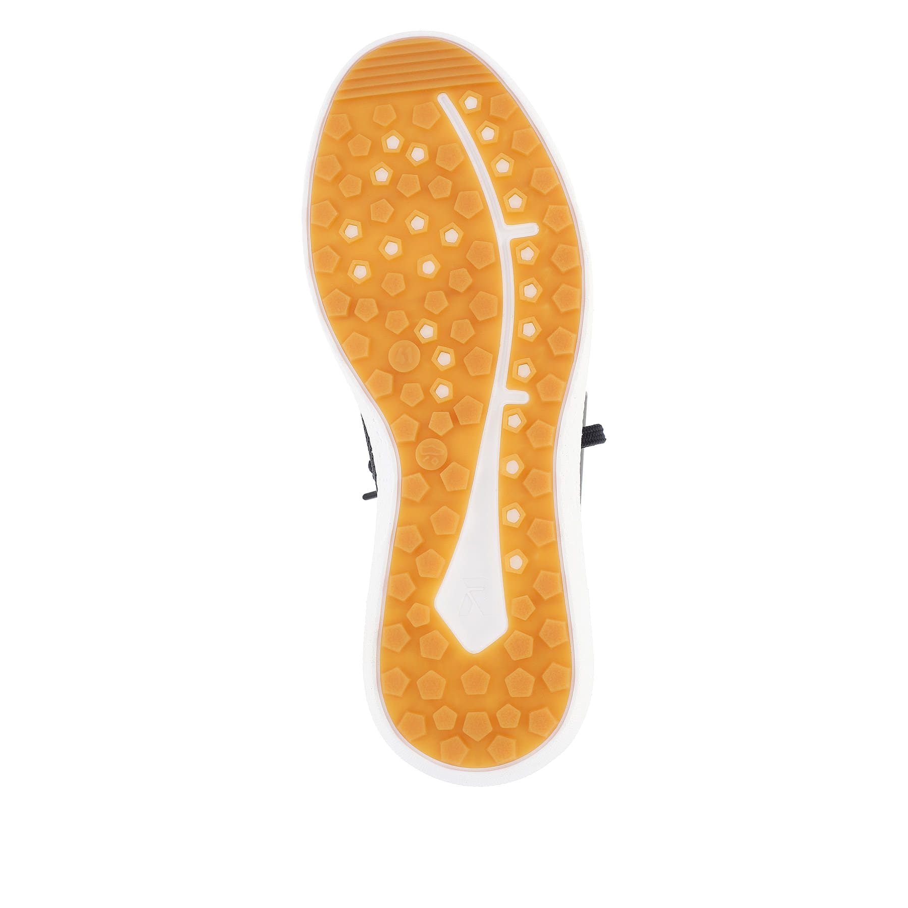 Blaue waschbare Rieker Herren Slipper U1103-14 mit einer flexiblen Sohle. Schuh Laufsohle.