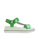 Grüne Rieker Damen Riemchensandalen W1651-52 mit einer flexiblen Sohle. Schuh Innenseite.