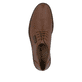 Braune Rieker Herren Schnürschuhe 13439-26 mit der Komfortweite G. Schuh von oben.