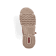 Hellbraune Rieker Damen Schnürstiefel 45931-24 mit flauschigem Schaftrand. Schuh Laufsohle.