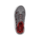 Graue Rieker Herren Slipper B8366-45 mit einem Gummizug sowie Komfortweite G 1/2. Schuh von oben.