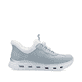 Blaue Rieker Damen Sneaker Low M6071-12 mit Gummizug sowie einer flexiblen Sohle. Schuh Innenseite.
