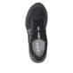 Schwarze Rieker Sport Herren Sneaker Low U4400-00. Schuh von oben.