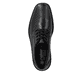 Schwarze Rieker Herren Schnürschuhe B0812-00 mit modernen Ziernähten. Schuh von oben.