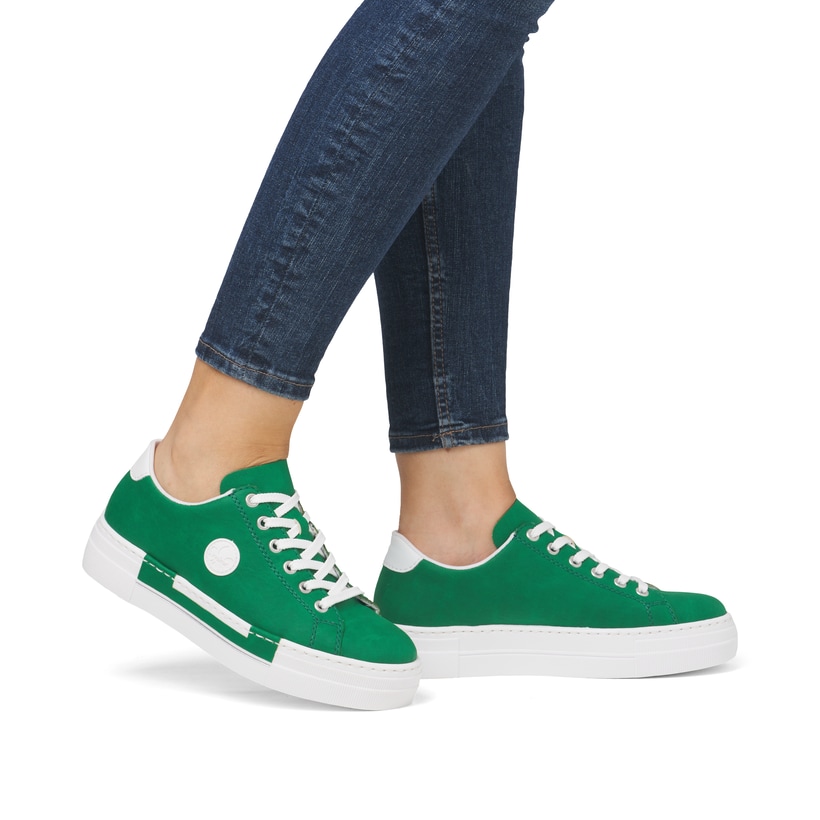 Rieker Revolution Beige en Goud Sneaker Beige Dames