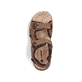 Braune Rieker Herren Trekkingsandalen 29151-24 mit Rieker Air Sohlenfenster. Schuh von oben.