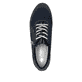 Blaue Rieker Damen Sneaker Low N1111-14 mit einem Reißverschluss. Schuh von oben.