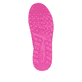 Rosane vegane Rieker Damen Sneaker Low N5202-31 mit einer Schnürung. Schuh Laufsohle.