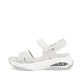 Beige vegane Rieker Damen Trekkingsandalen W3152-60 mit einem Klettverschluss. Schuh Außenseite.