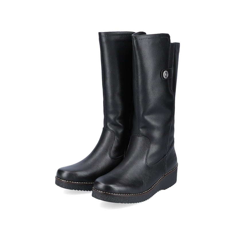 Cremebeige Rieker Damen Chelsea Boots Y4592-60 mit einer schockabsorbierenden Sohle. Schuh Innenseite