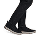 Schwarze Rieker Herren Sneaker High 37006-00 mit einem Reißverschluss. Schuh am Fuß.