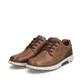 Kastanienbraune Rieker Herren Schnürschuhe B3301-22 mit einer leichten Profilsohle. Schuh Innenseite