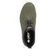 Grüne Rieker Herren Slipper B3360-54 mit Gummischnürung sowie der Extraweite H. Schuh von oben.