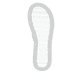 Blaue vegane Rieker Damen Zehentrenner W3054-14 mit leichter und griffiger Sohle. Schuh Laufsohle.