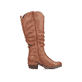 Bottes cuissardes Rieker marron femme 93670-24 avec membrane RiekerTEX. Intérieur de la chaussure.