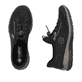 Mocassins Rieker noirs pour femme N3267-01 avec fonction easy in Ready2GO. Chaussure vue de dessus, couchée.
