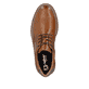 Chaussures à lacets Rieker marron pour hommes 04503-24 en cuir lisse. Chaussure vue de dessus.