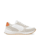 Weiße Rieker Damen Sneaker Low W2400-80 mit einer Schnürung. Schuh Innenseite.