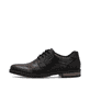 Schwarze Rieker Herren Schnürschuhe 14603-00 mit der Komfortweite G 1/2. Schuh Außenseite.
