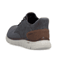 Mocassins Rieker gris pour homme B6658-42 avec fonction easy in Ready2GO. Chaussure vue de l'arrière.