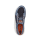 Blaue Rieker Herren Slipper B6660-14 mit einem Gummizug sowie Komfortweite G 1/2. Schuh von oben.
