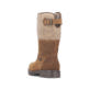 Braune Rieker Herren Kurzstiefel 39892-25 aus Rauleder. Schuh von hinten.