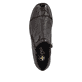 Dunkelbraune Rieker Damen Kurzstiefel 58388-26 aus Glattleder. Schuh von oben.