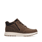Dunkelbraun-schwarze Rieker Herren Sneaker High B5501-22 aus Rauleder. Schuh Innenseite.