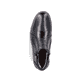 Schwarze Rieker Herren Kurzstiefel 33160-00 mit wasserabweisender TEX-Membran. Schuh von oben.