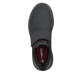 Schwarze Rieker Herren Slipper B1854-00 mit der lightsole+ sowie Klettverschluss. Schuh von oben.