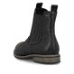 Chelsea Boots Rieker noires pour femme 74855-00 en cuir lisse. Chaussure vue de dessus.