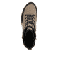 Beige Rieker Damen Schnürstiefel W0071-20 mit wasserabweisender TEX-Membran. Schuh Außenseite gespiegelt.