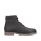 Dunkelbraune Rieker Herren Schnürstiefel 33420-25 aus Glattleder. Schuh Innenseite.