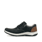 Blaue Rieker Herren Schnürschuhe 03603-14 mit moderner Spannnaht. Schuh Außenseite.