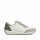 Baskets basses Rieker multicolores femme N1112-92 avec fermeture éclair. Côté intérieur de la chaussure.