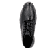 Schwarze Rieker Herren Schnürstiefel 33207-00 aus Glattleder mit einer Schnürung. Schuh von oben.