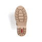 Dunkelbraun-beige Rieker Damen Schnürstiefel Y6210-25 mit Strick-Kragen. Schuh Laufsohle.