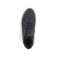 Asphaltschwarze Rieker Herren Schnürstiefel 38542-00 mit einer robusten Profilsohle. Schuh Laufsohle