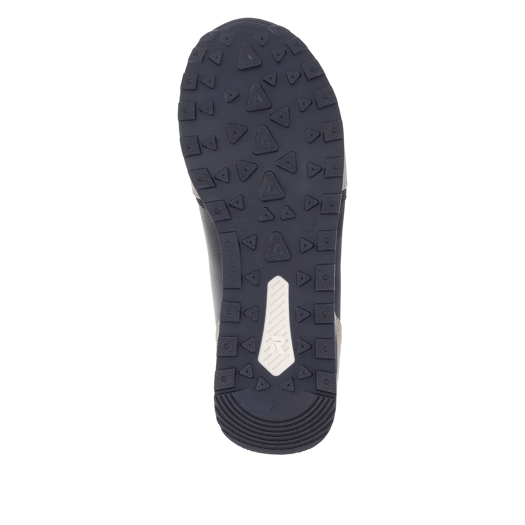 Blaue Rieker Herren Sneaker Low U0307-14 mit griffiger und leichter Sohle. Schuh Laufsohle.