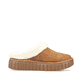 Braune Rieker Damen Clogs Y8850-24 mit flexibler und ultra leichter Sohle. Schuh Innenseite.
