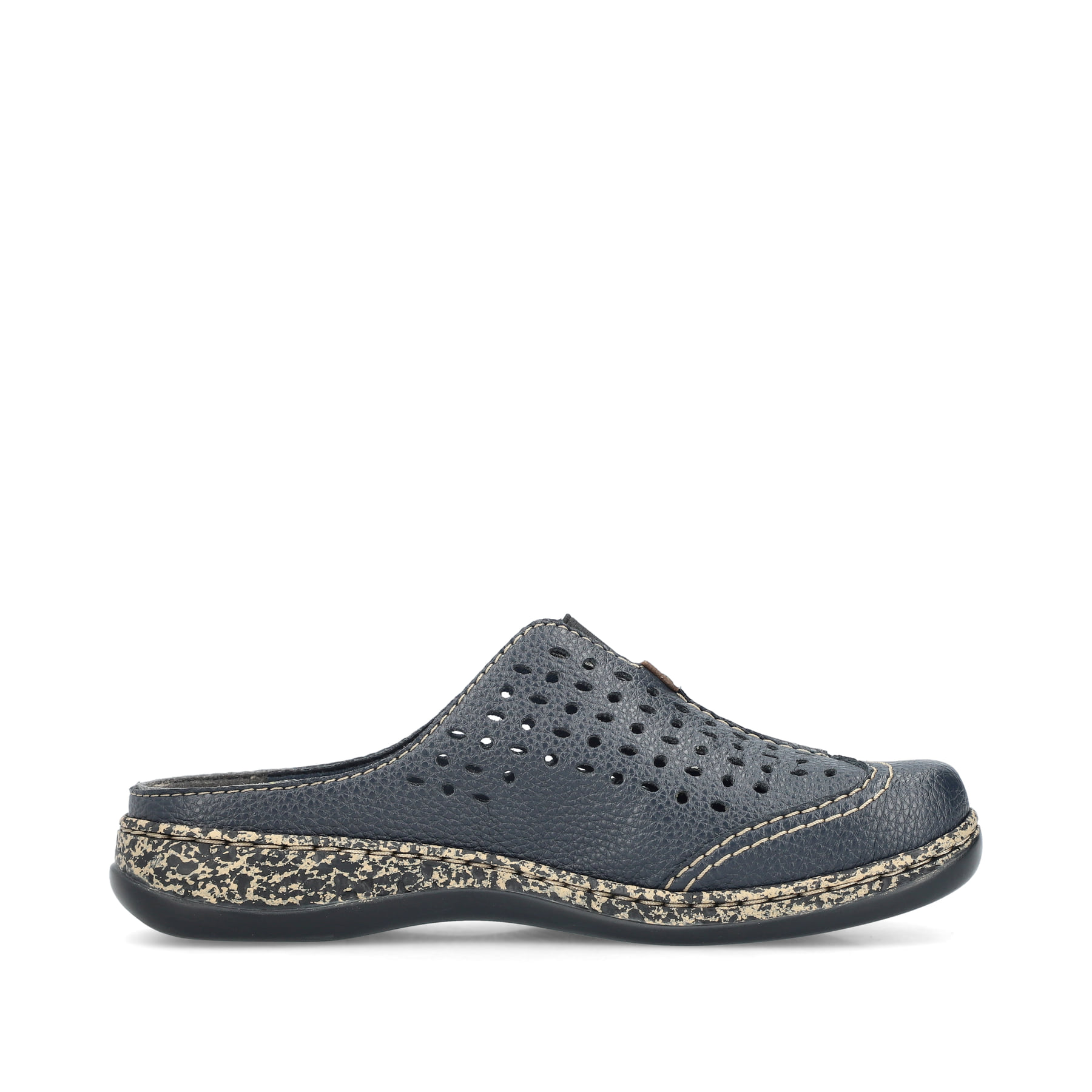 Rieker women 46395clogs, Blue, 42 EU